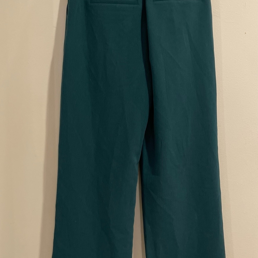 Abercrombie & Fitch Green Sloane Tailored Wide Leg Pant - Picture 3 of 3